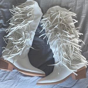 KiutSymo Fringe Cowgirl Boots